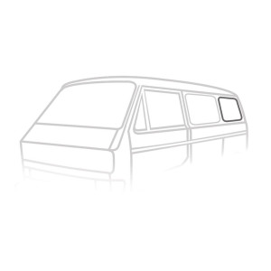Seitentscheibendichtung hinten li/re, mit Nut für Zierleiste,VW Bus T3 