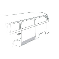 Rep.-Blech mittleres Seitenteil 30cm, passend für VW Bus T2 67-79