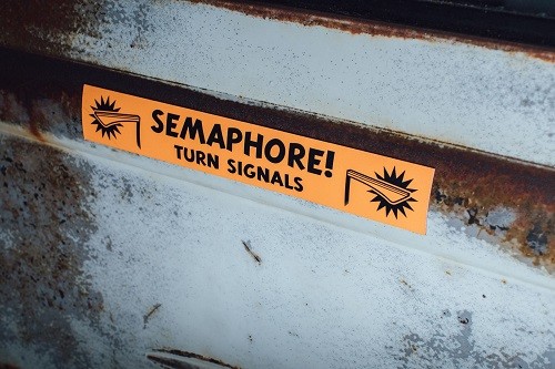 Semaphore! turn signals, Magnet 294x45mm